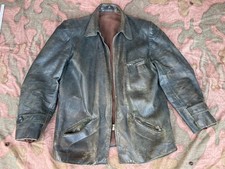 ANTIKE JACKE LEDERJACKE Motorradjacke Kradjacke  KRAD 1930/40er Jahre STEAMPUNK