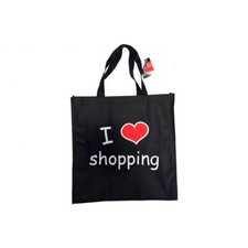 I love Shopping Trend Einkaufstasche Bag Stofftasche 40 x 40 cm Tragetasche Tü2