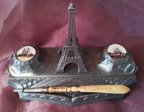 Art deco tintenfass mit - art,