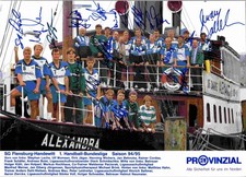22 Autogramme Handball SG Flensburg Handewitt THW Kiel  /// Autograph signiert s