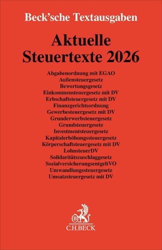 Aktuelle steuertexte 2026 - aktuelle,