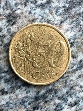 50 Euro Cent Fehlprägung & Verprägungen  2001  Frankreich