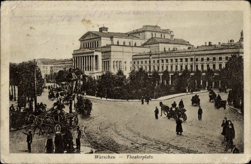 Warszawa warschau polen - ak,