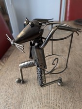 Weinflaschenhalter Kunsthandwerk Aus Metall