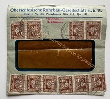 Reklame Briefumschlag Oberschlesische Rohrbau Gesellschaft um 1920