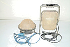 2x Werkstattleuchte Lampe Bauleuchte Strahler mit Steckdose