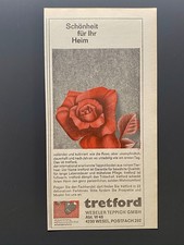 tretford Weseler Teppich Wesel 60s retro 1966 Vintage Ad Werbung Reklame