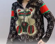 strickjacke damen,Strass Steinen,neu,36-38