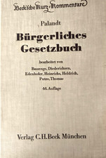 Palandt Bürgerliches Gesetzbuch 44. Auflage 1985 
