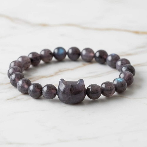 Labradorit kugelarmband katze - labradorit,