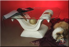 Glastisch Couchtisch Glas Wohnzimmertisch Tisch Antik Wohnzimmer Design