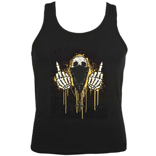Tank top stinkefinger skull - tank,