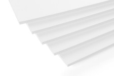 Vector Board, ähnlich Depron, PP-beschichtet, weiß: 1000x300mm, vers.Stärken