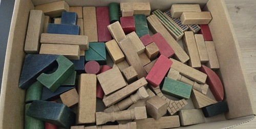Alte bausteine bauklötze holz - alte,