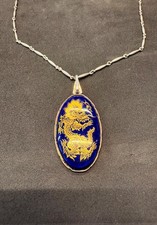 Meissen Kette Anhänger Drache