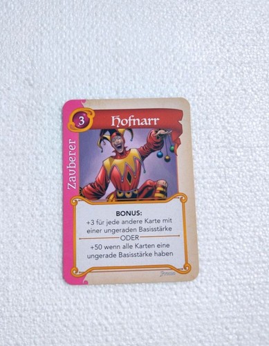 Promo karte hofnarr für - karte,