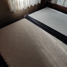 Boxspringbett 180x200 cm LED Beleuchtung Bett mit led Beleuchtung schwarz