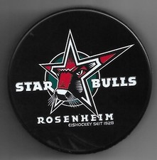Eishockey Puck EMBLEM STAR BULLS ROSENHEIM         DEL NHL