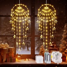 86 LED Weihnachtsdeko Fenster