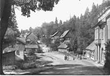 Schierke AK Kirchberg Straßenansicht Brocken Harz Wernigerode Foto DDR um 1960