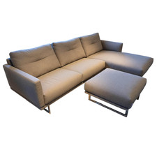 Weibelweibel Eckgarnitur Mit Hocker Mellow 1630 Bezug Stoff Danio U3333D 