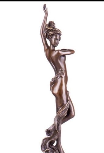 Bronzefigur weiblicher akt - bronzefigur,
