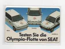 Telefonkarte S 53 SEAT "Testen Sie die Olympia-Flotte von SEAT"