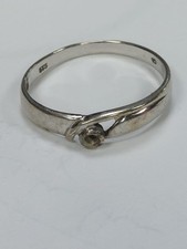 Weißgold Ring 375 ohne Stein , Schmelzgold Altgold, alter Ring defekt gepunzt333