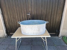 TOP ++ + ZINKWANNE   BAUERNHOF PLANZGEFÄß GARTENTEICH HUNDEBADEWANNE KRÄUTER +++