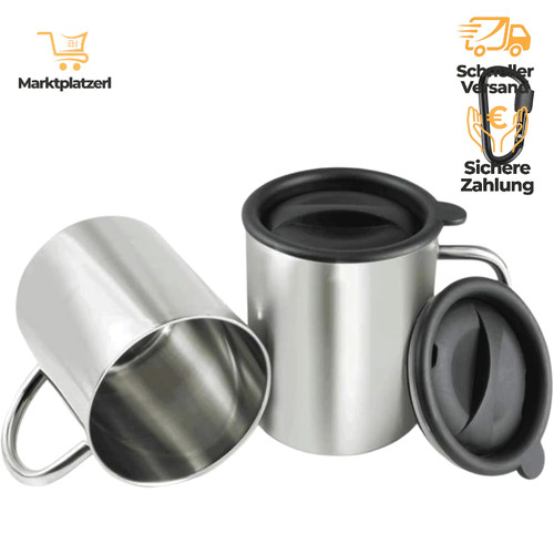 Edelstahl kaffeebecher 400ml - kaffeebecher,