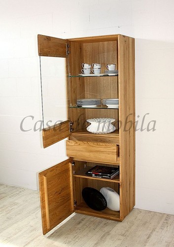 Massivholz vitrinen schrank - massivholz, vitrinen-schrank