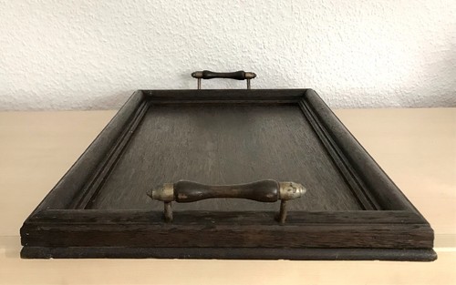 Antik großes tablett holz - großes,