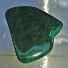 Platte Scheibe Malachit