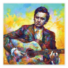 Poster Johnny Cash an der