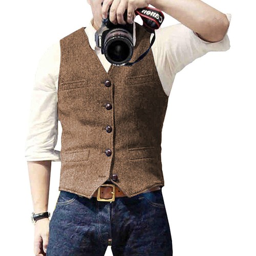 Herren tweed weste vintage - herren,