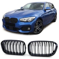 Sport Kühlergrill Doppelsteg Performance Glanz passend für BMW 1er F20 F21 15-19