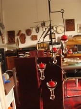 Dänische Decken Lampe Leuchter innen/außen  Eisen Kerzen Kronleuchter TOP