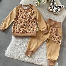 ♥ Set: Pumphose + Sweatshirt Kinder (B-Ware) ♥ Gr.  80 NEU Handmade *Fuchs+Hase*