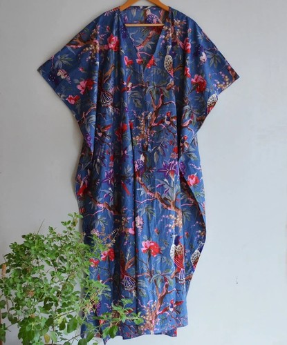 Indischblau kimono kaftan - indischblau,