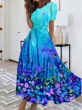 Damens A-Linien-Kleid mit