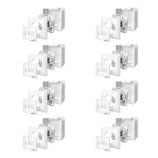 8x Netzwerkdose Cat.6A 2-Port