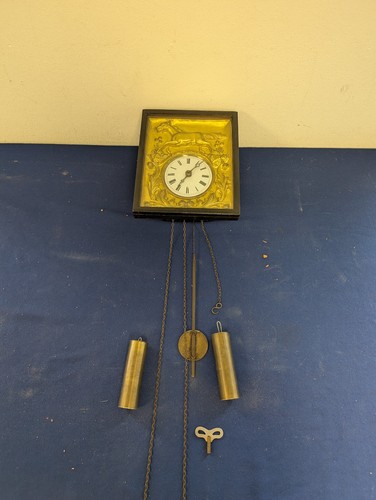 Alter biedermeier bilderuhr - alter, um