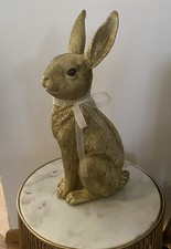 Deko Osterhase Hase Gold