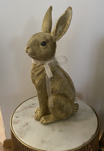 Deko osterhase hase gold - deko,