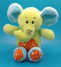 Elefant Kik Ergee Grün Blau 19 cm Stofftier Plüsch Kuscheltier Baby Schmusetier