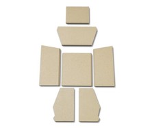 Feuerraumauskleidung für Skantherm Milano Kaminofen Ersatzteile Brennraum