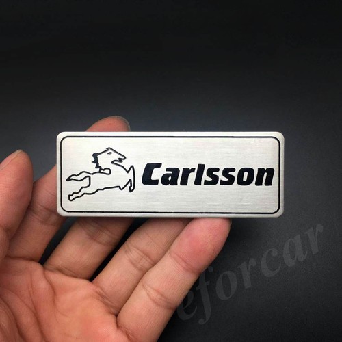 Metal chrome carlsson logo - carlsson,