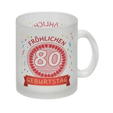 Witziger Glas Tasse für den