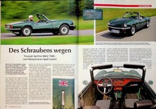 Oldtimer Praxis 10/2010 Triumph Spitfire MK IV 1500 Restaurierung - ein interess