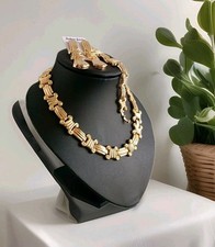 SCHMUCK-Set Edel Goldfarben